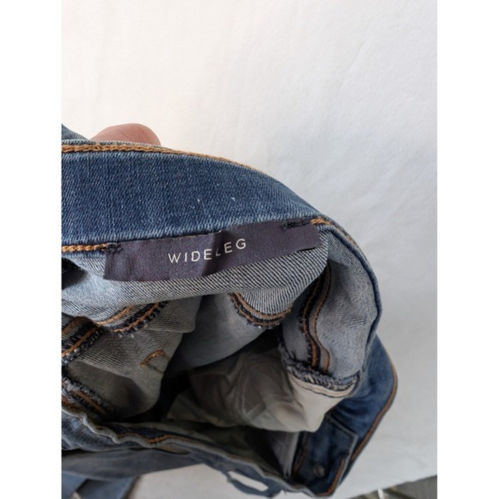 NYDJ Jeans Wide Leg Cindi Cool Embrace Drawstring High Rise Majorca Bay‎ Sz 4 - Picture 8 of 9